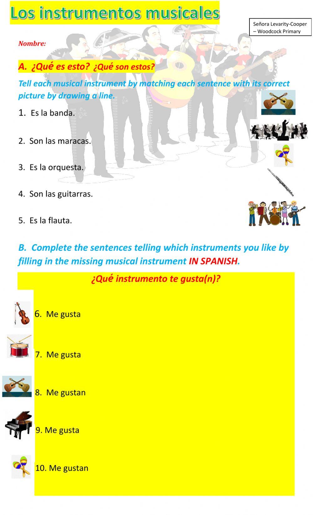 Musical Instruments Grade 4