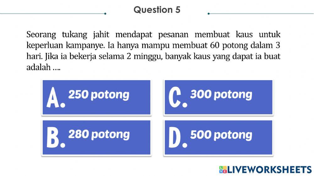 PTS 2 Matematika Sesi 1