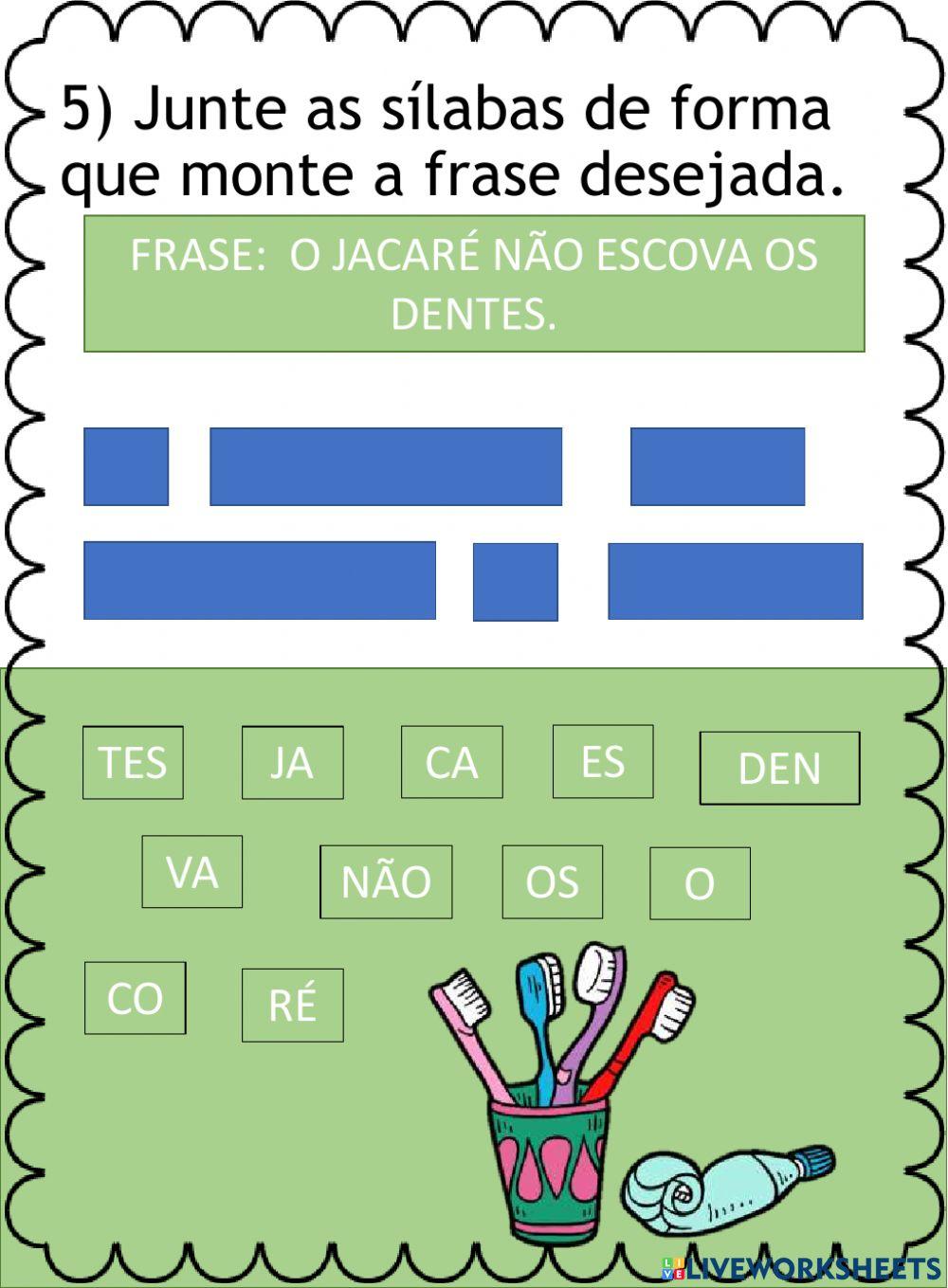 Atividade de interpretação de texto