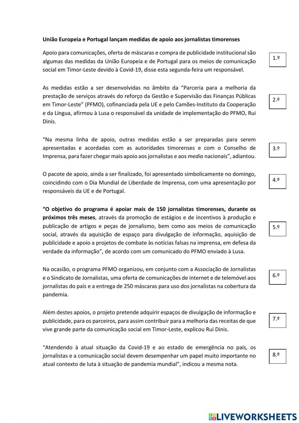 Interpretação de texto