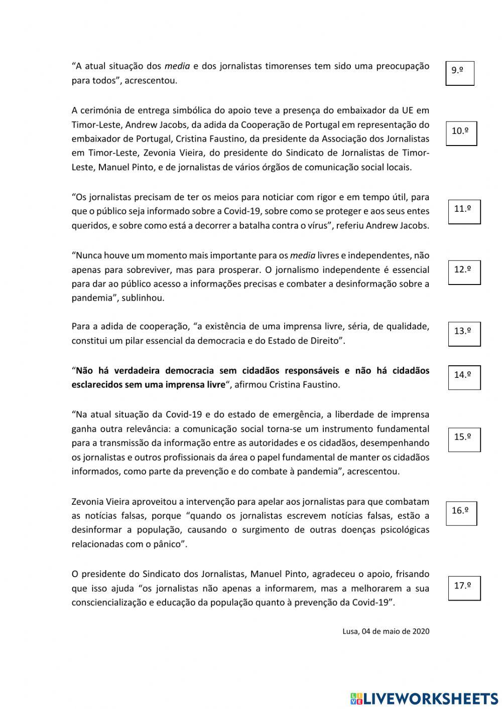 Interpretação de texto