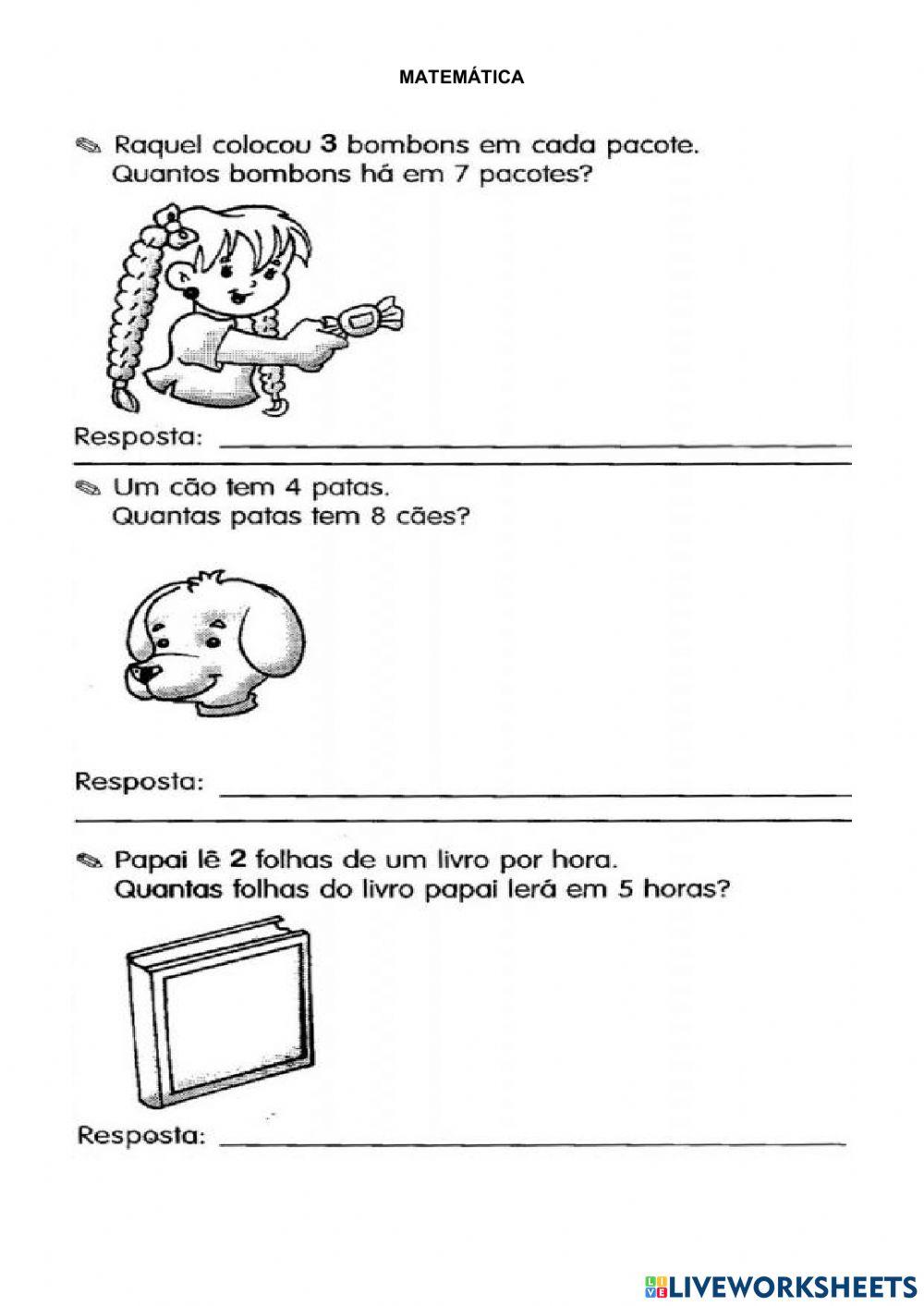 Língua portuguesa e matemática