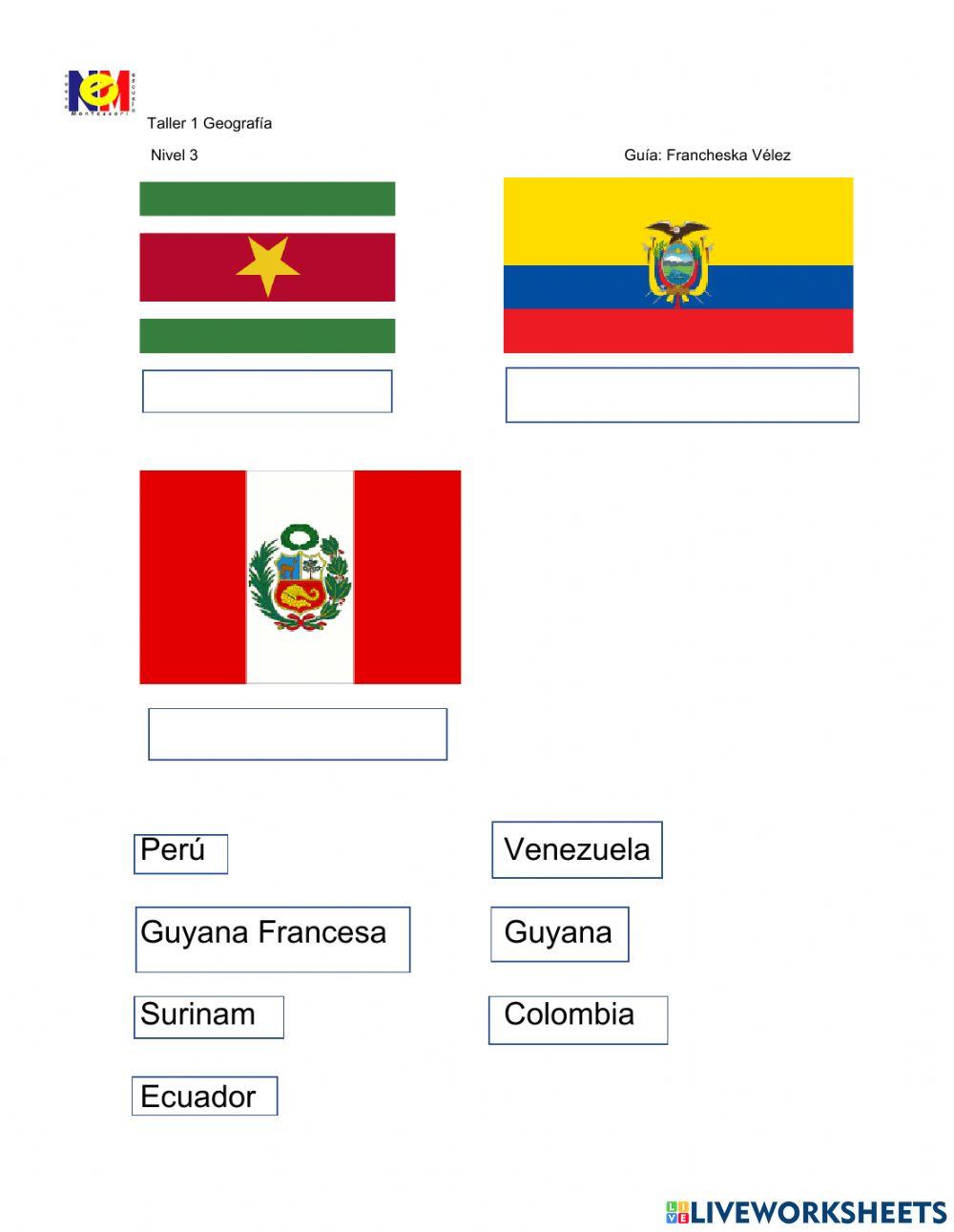 Banderas America del Sur