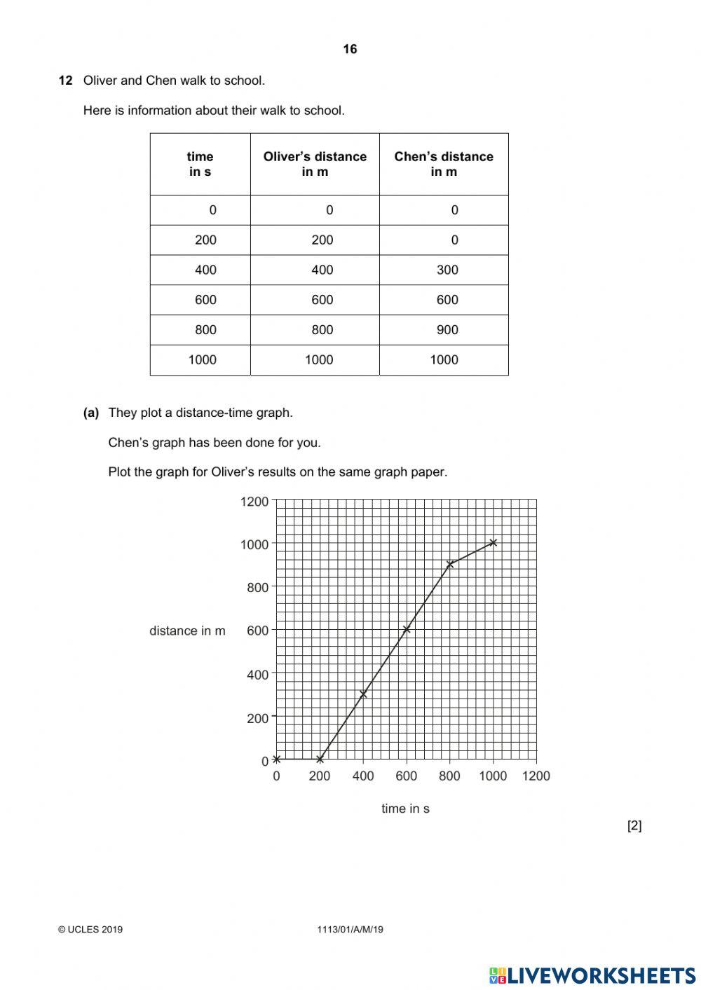 Cambridge Science Checkpoint 2019 - Paper 1 continued