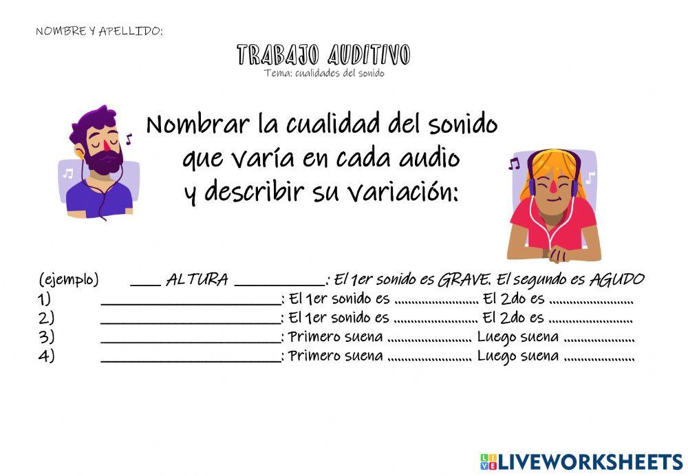 Trabajo auditivo