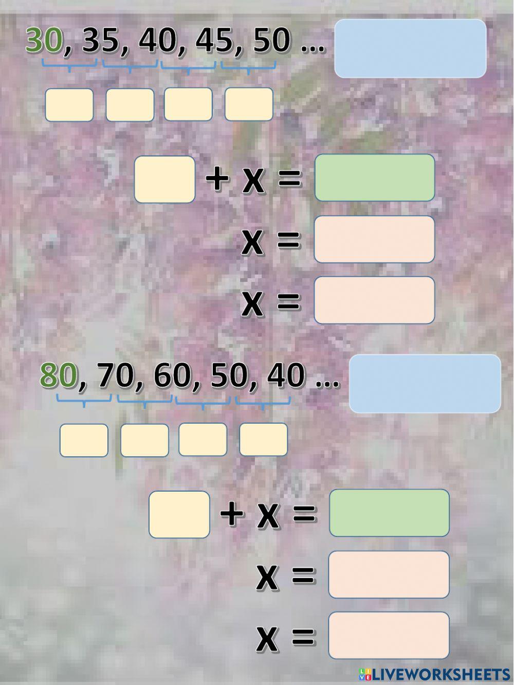 Sucesiones. generalización.