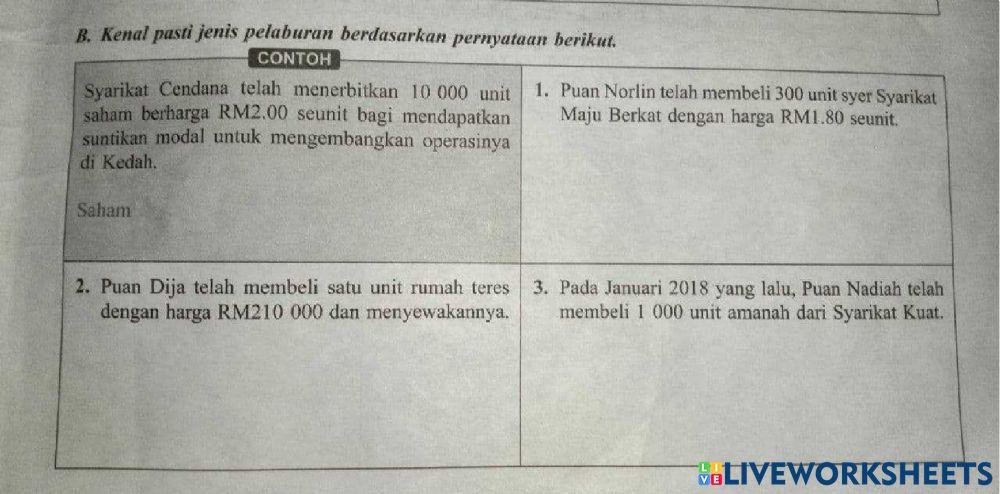 Simpanan dan pelaburan