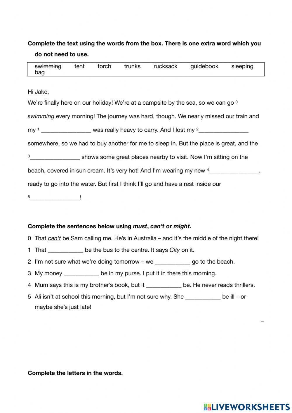 English Class B1 Unit 6