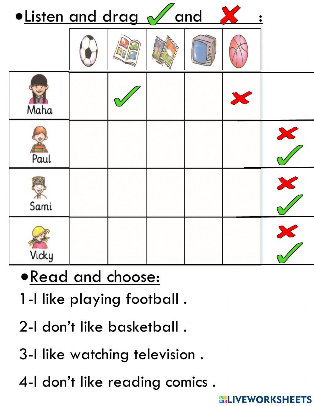 819449 | Listen and drag read and and choose | Munira