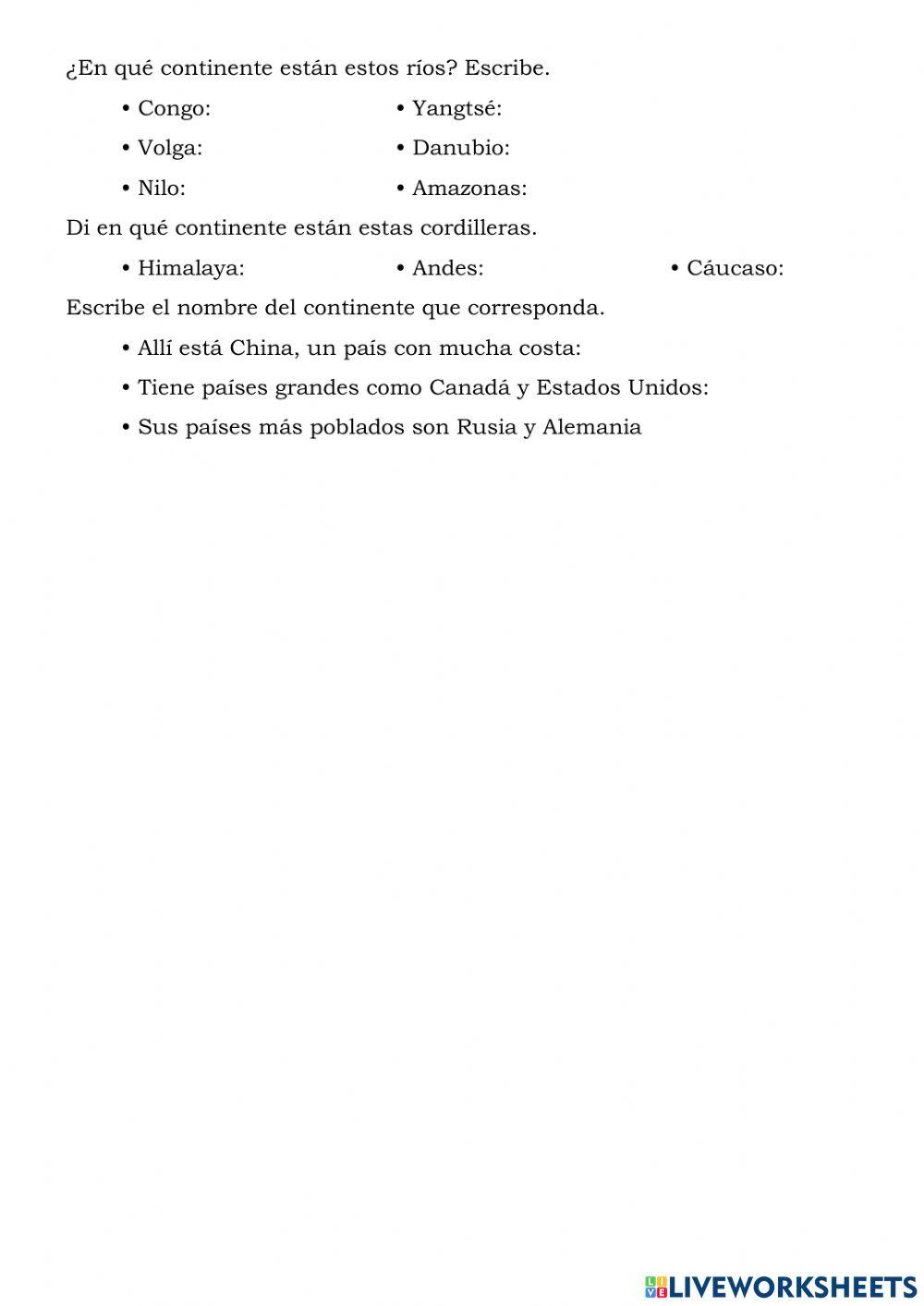 Los mapas y planisferios