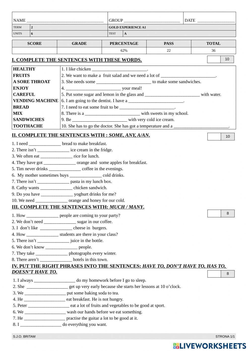 gold-test-unit-6-worksheet-live-worksheets
