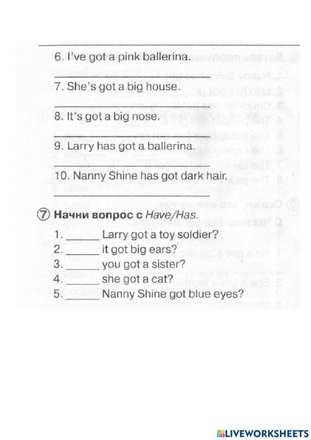 Spotlight 2 Unit 12 a 12b have got has got