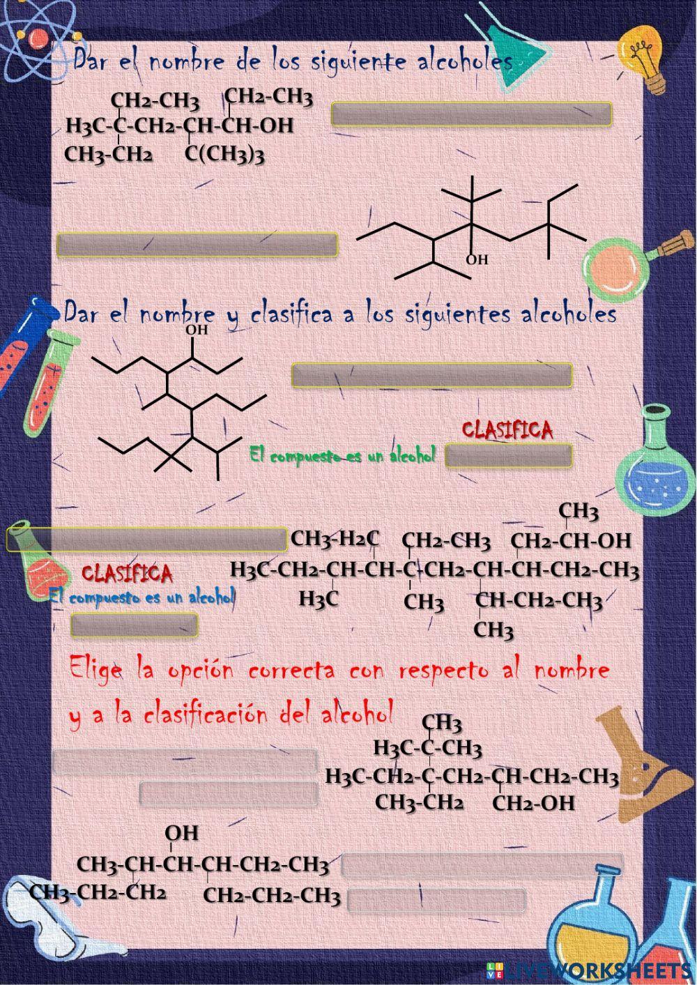 Nomenclatura de alcoholes