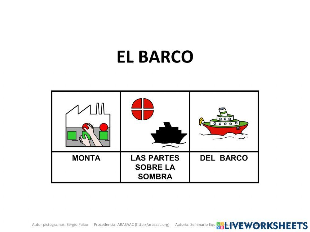 Montar las piezas del barco