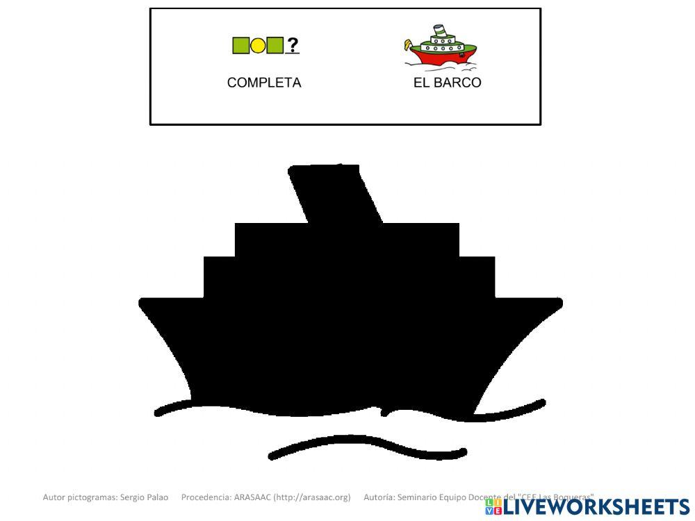 Montar las piezas del barco