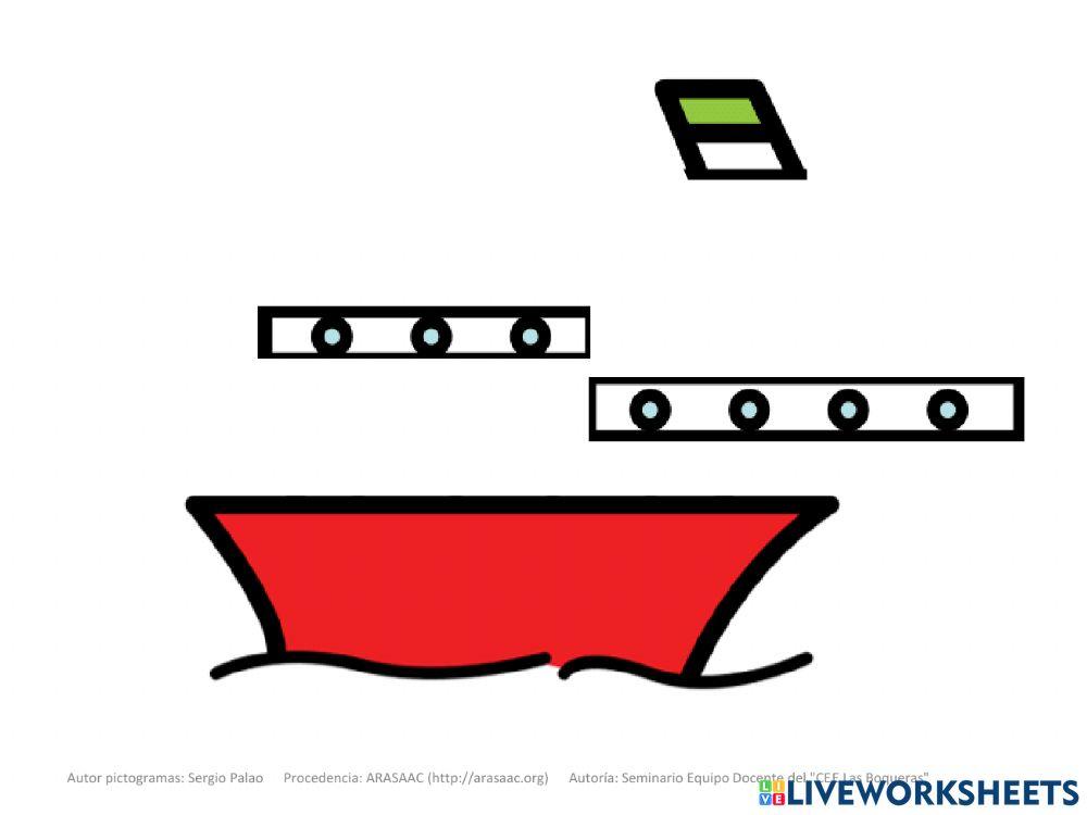 Montar las piezas del barco