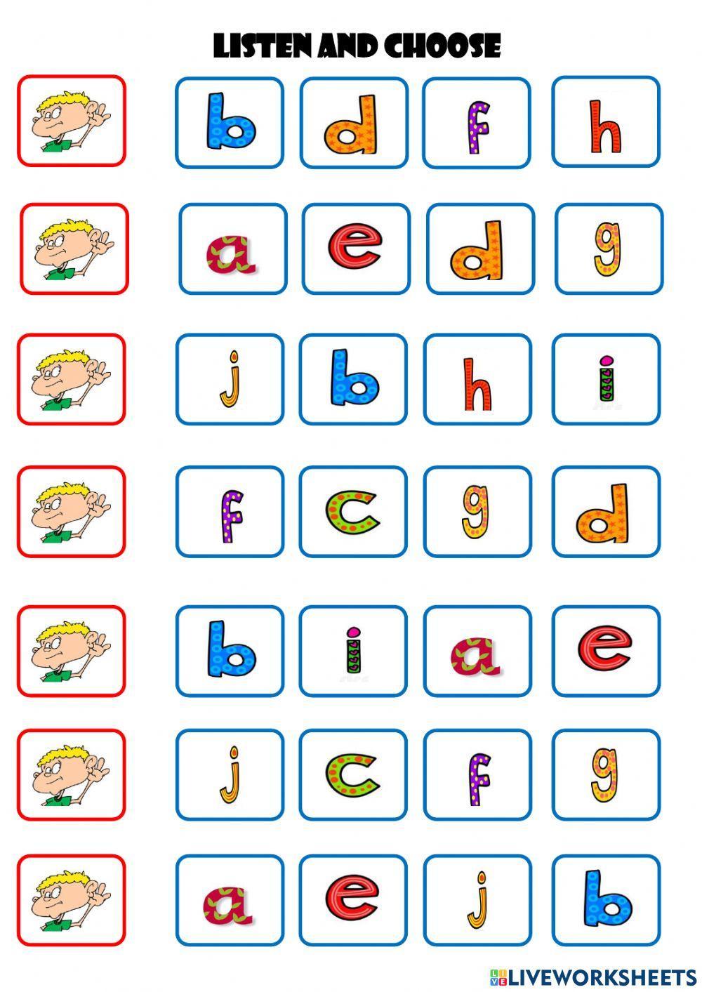 Alphabet A-J