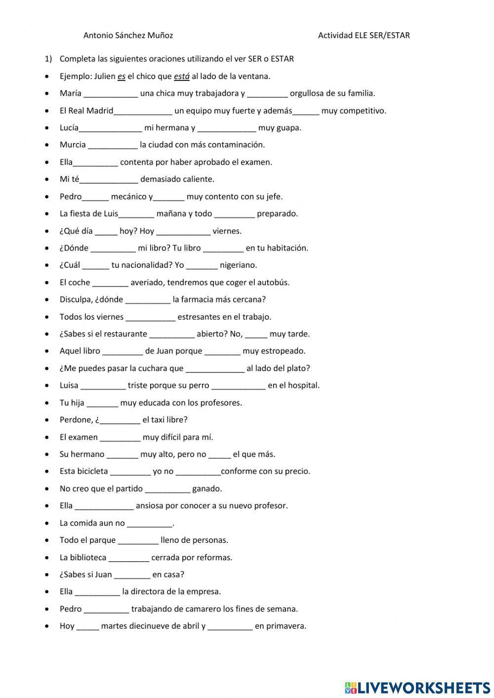 Ser o no ser, estar o no estar, esa es la cuestión