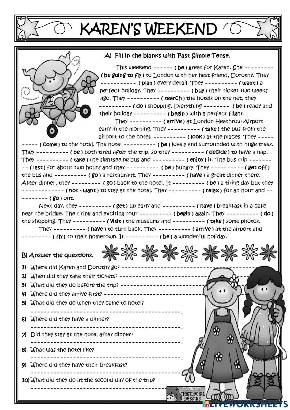 Reading. Past Simple