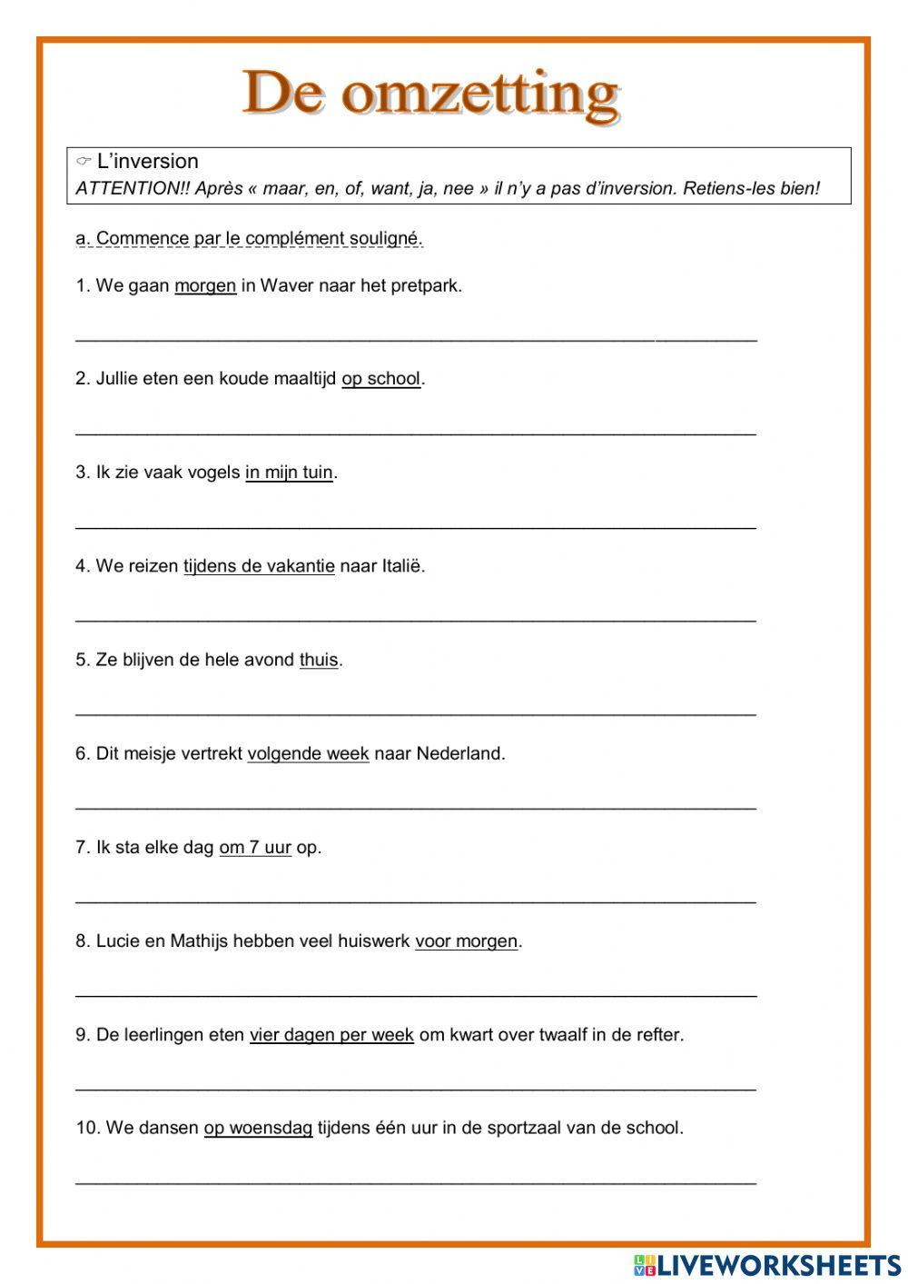 Gr De omzetting Gr De omzetting