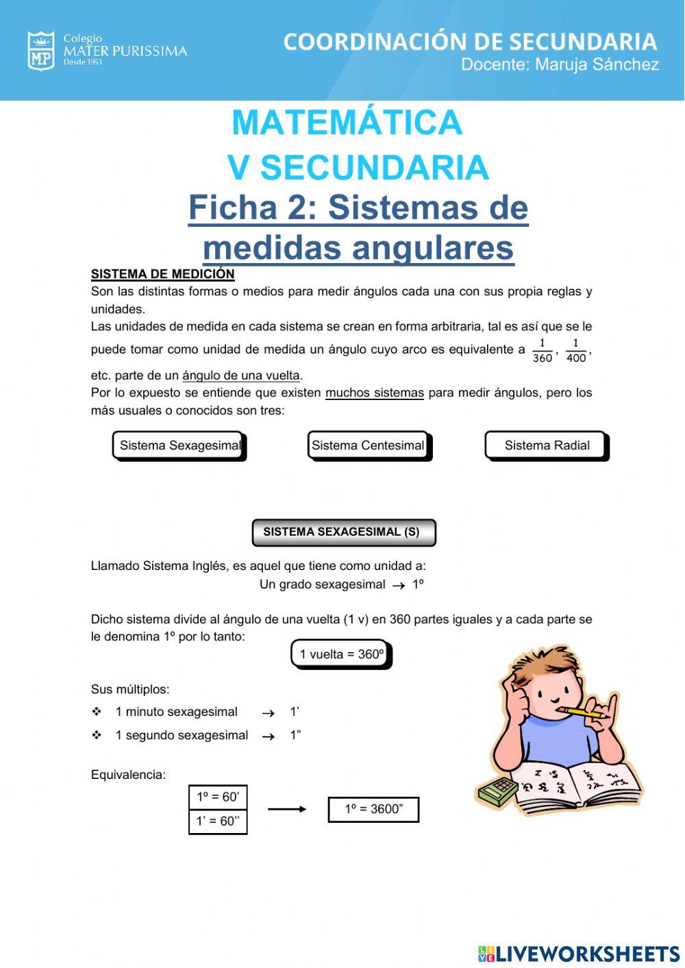 Sistemas de medidas angulares