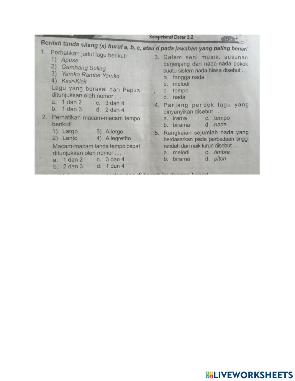 Soal pts tema 7 sbdp
