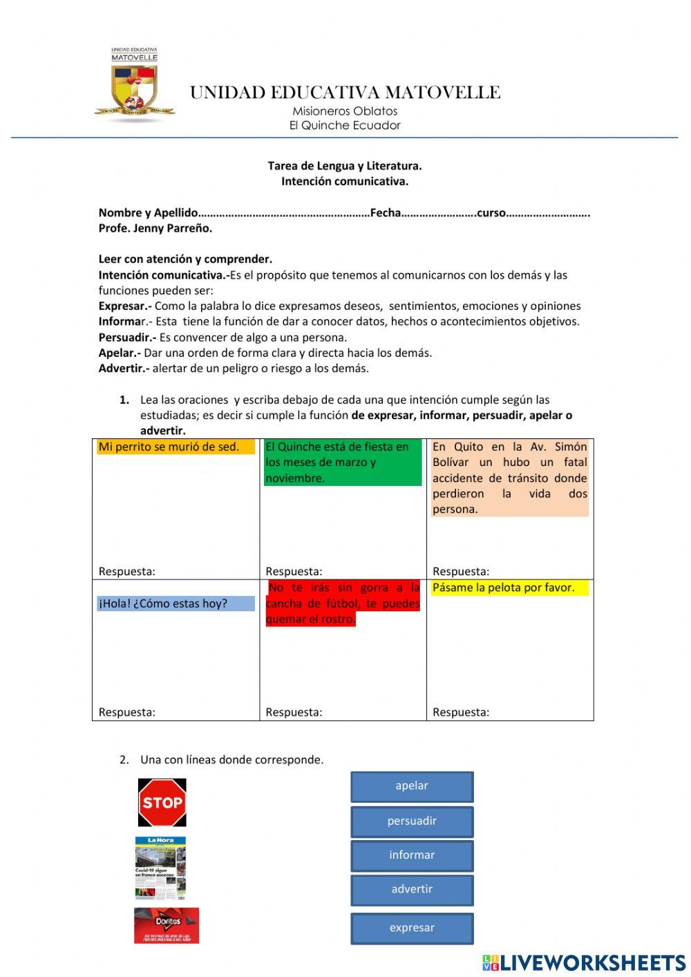 Intención comunicativa