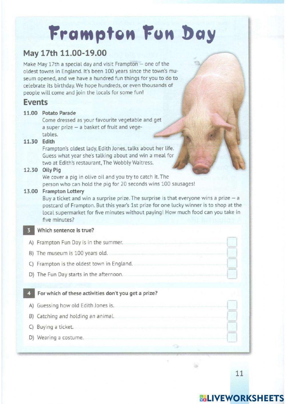 English Test Training A2 - Reading 1-4