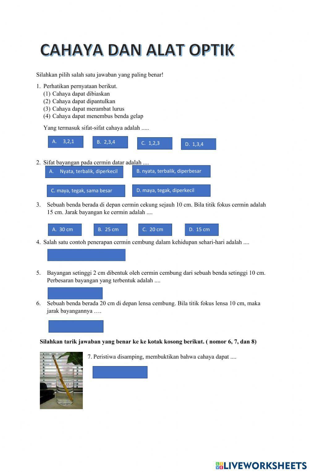 Cahaya dan alat optik