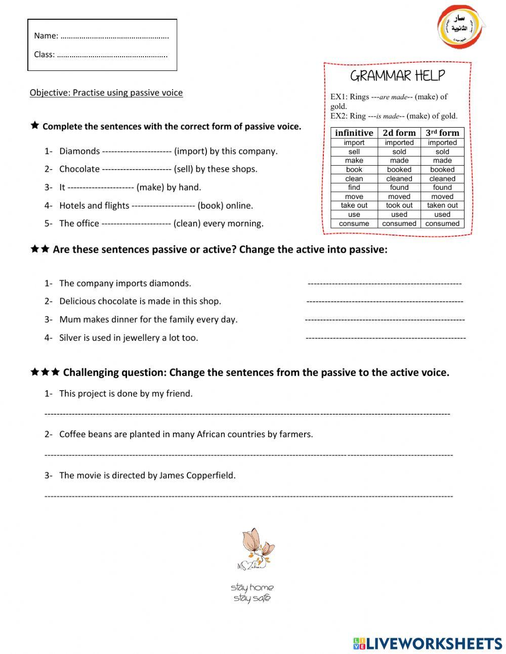 Unit 9: Passive voice