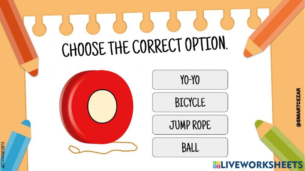 LG - Begin Unit 1 - Toys