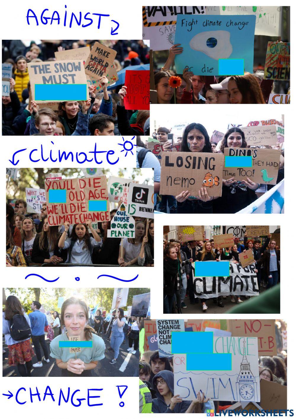 Kids protest climate change