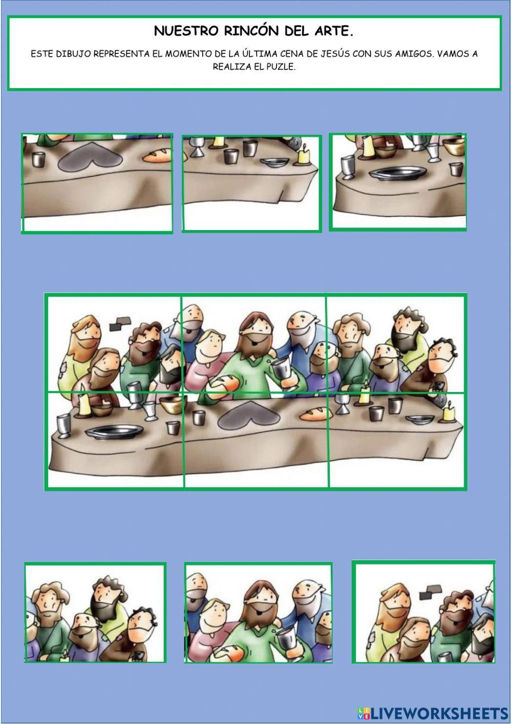 Proyecto 2 ¿cómo se celebra la  última cena de jesús? infantl 4 años.