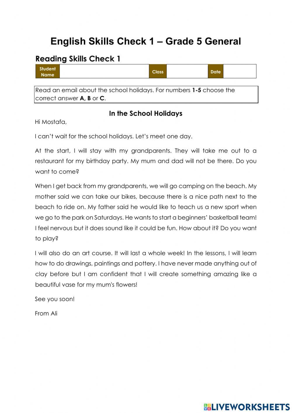 G5 General SC1 T2 2021