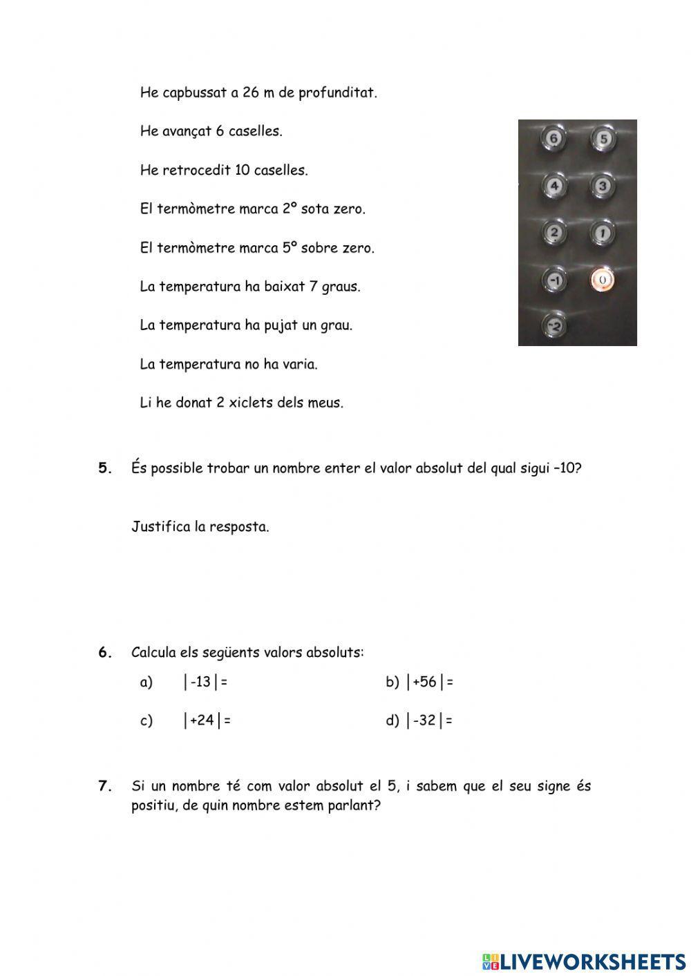 Concepte de nombres enters