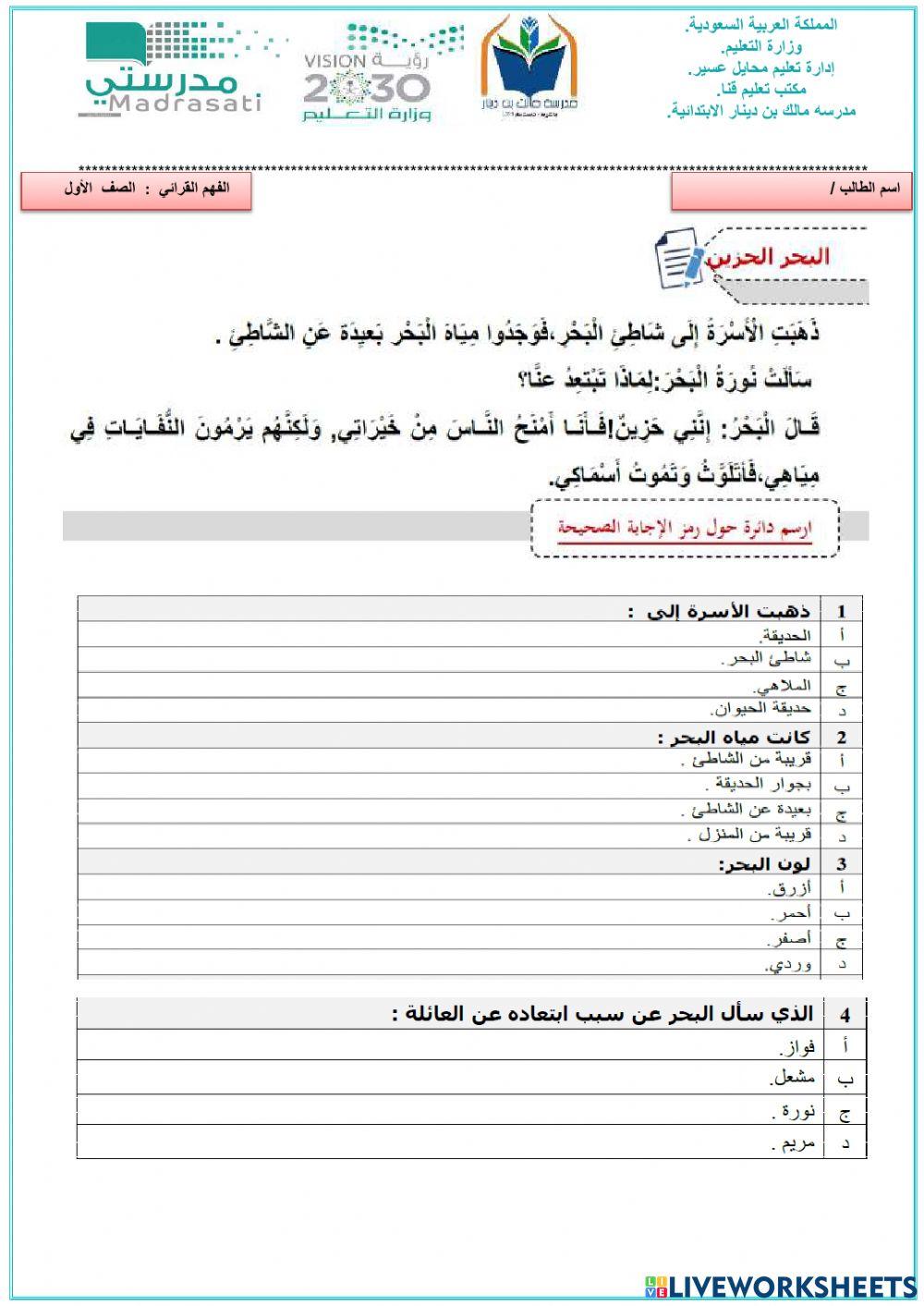 البحر الحزين