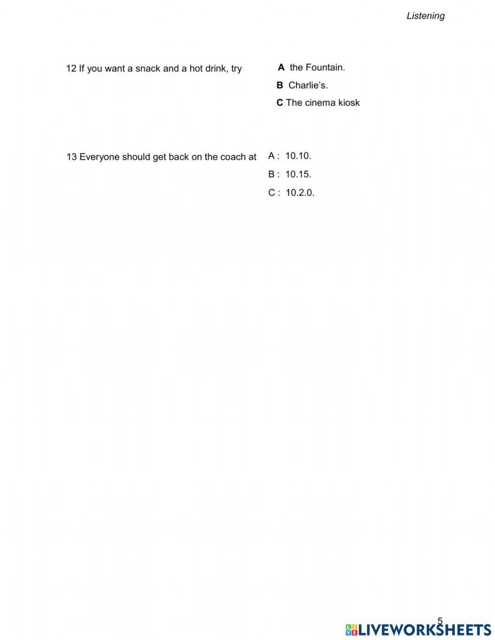 B1 topic 18 listening b3t4