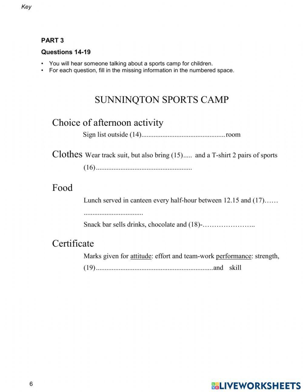 B1 topic 18 listening b3t4