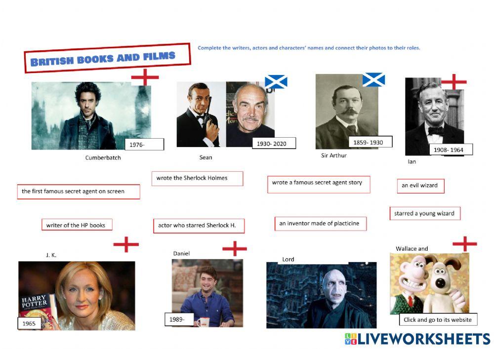 Britihs Books and films