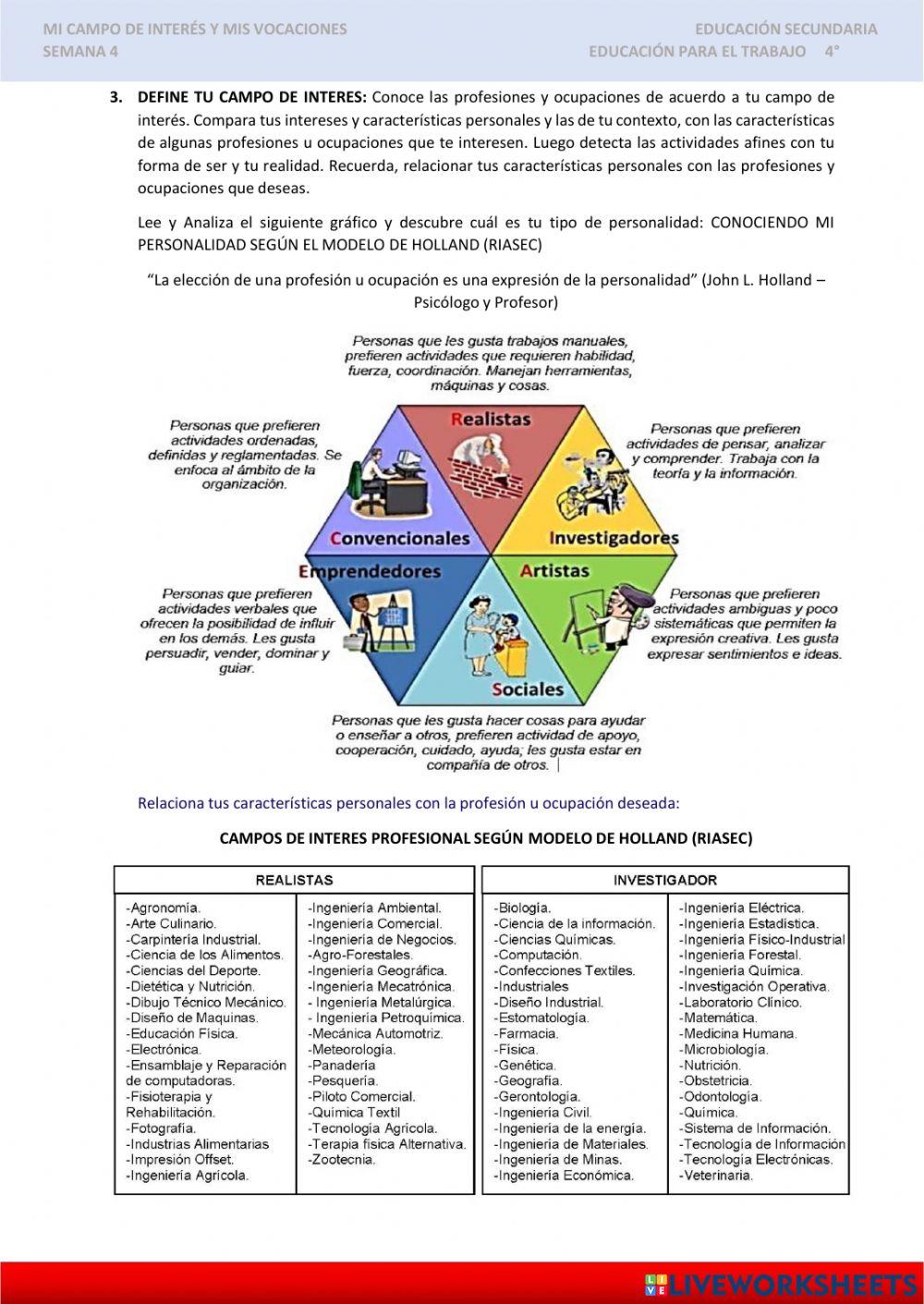 Mi campo de interés y mi vocación