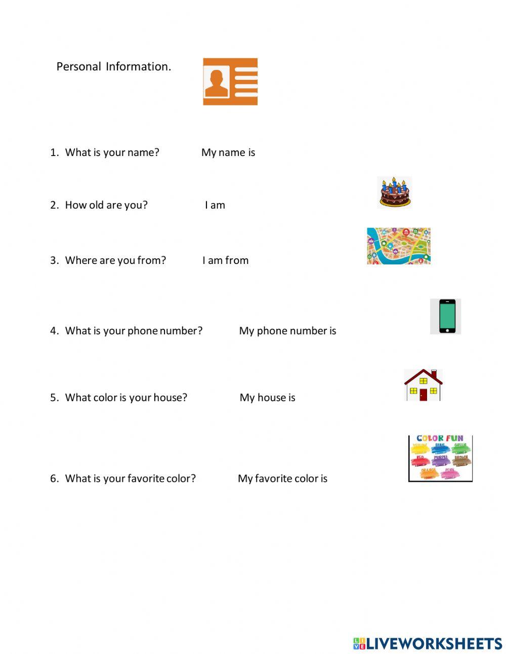 Personal information