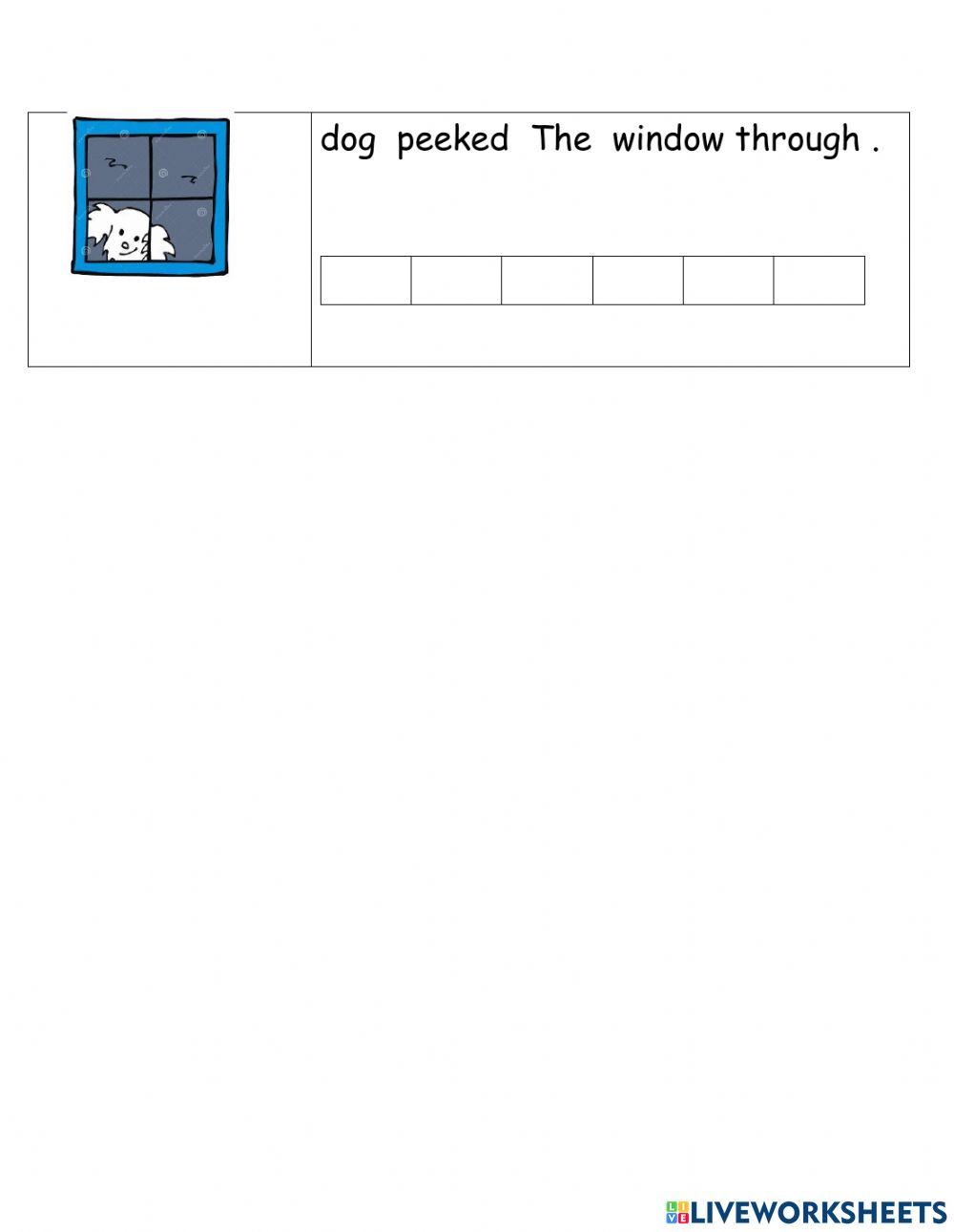 Writing Test for grade 1 