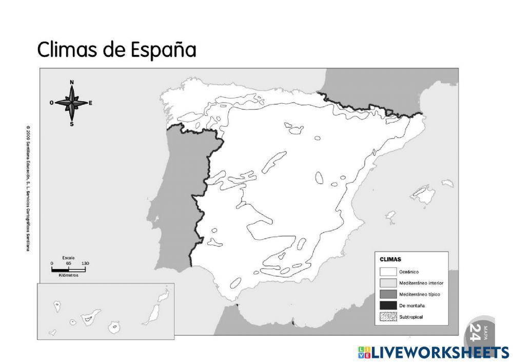 LOS CLIMAS DE ESPAÑA