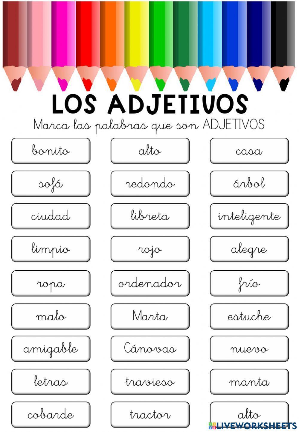 Los adjetivos