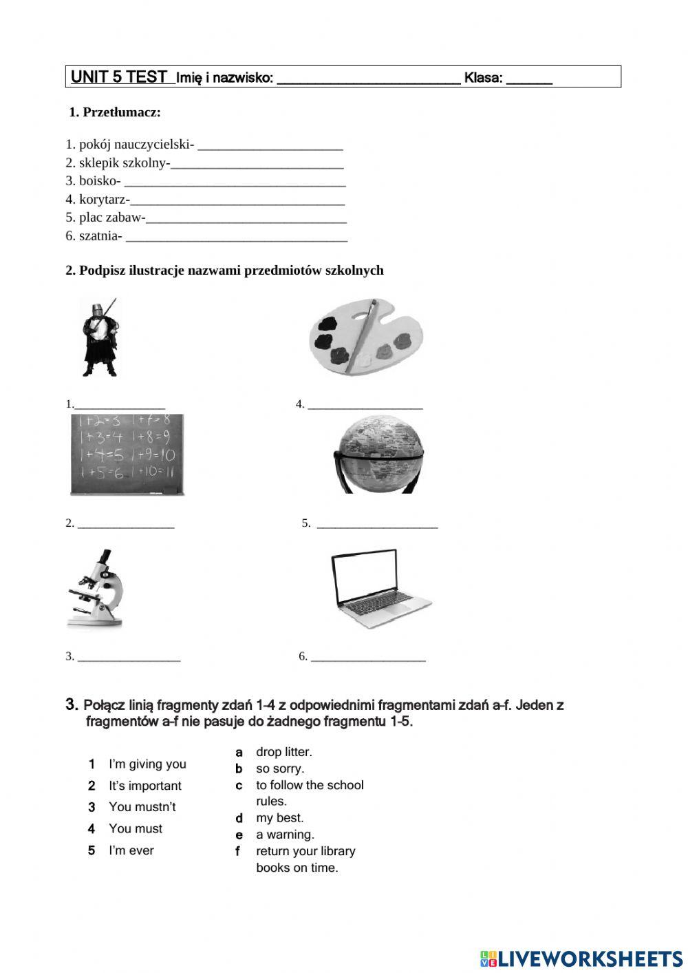 Brainy 5 unit 5 test
