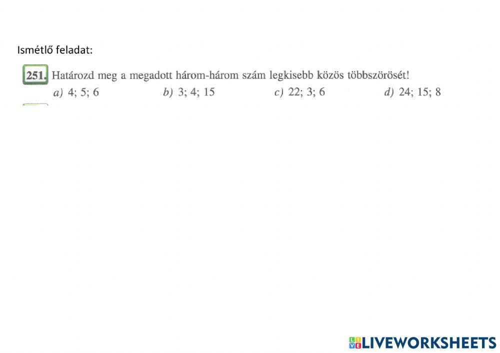 Törtek egyszerűsítése, bővítése