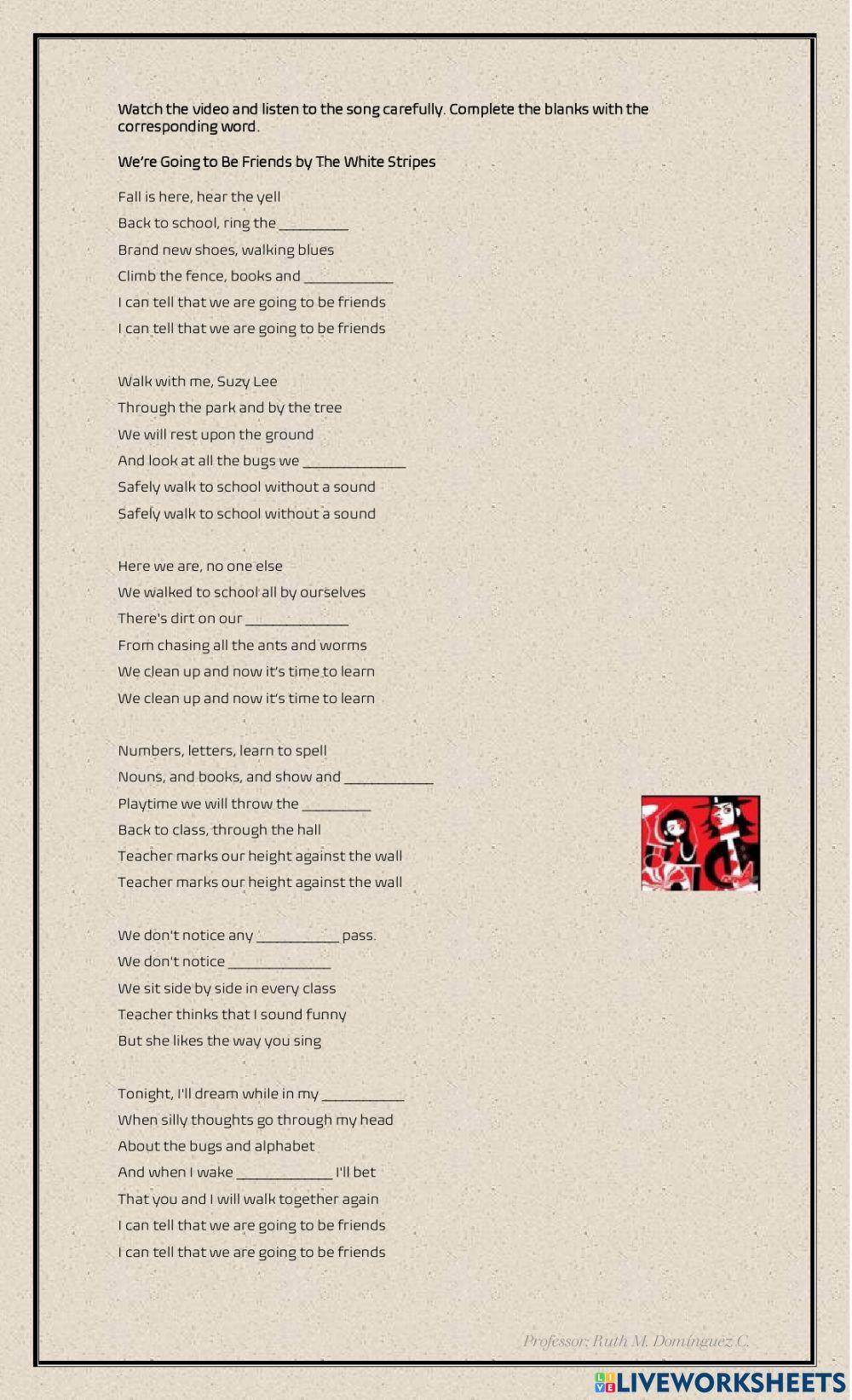 Learning English with The White Stripes Learning English with The White Stripes
