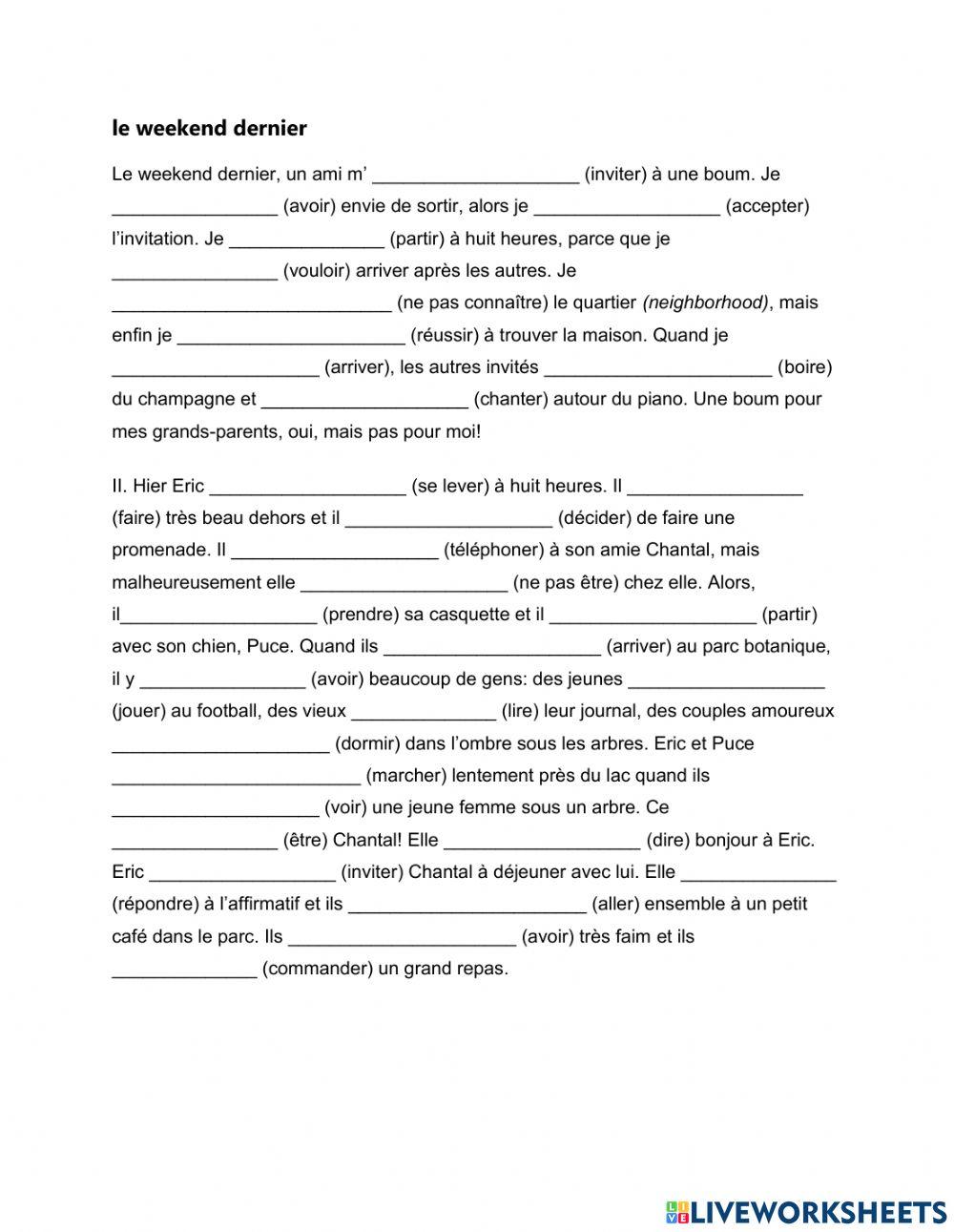 PC-IMP un boum - le weekend