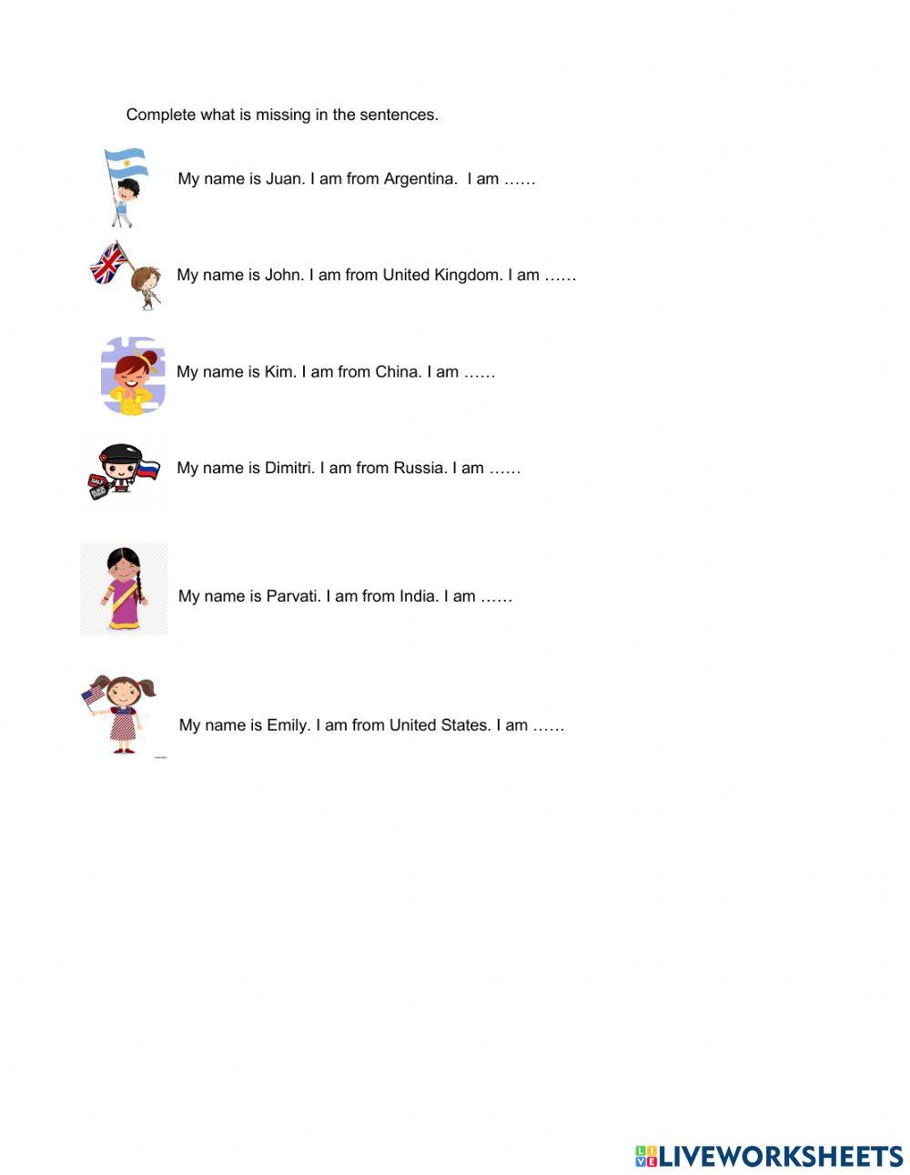 Countries and Nationalities