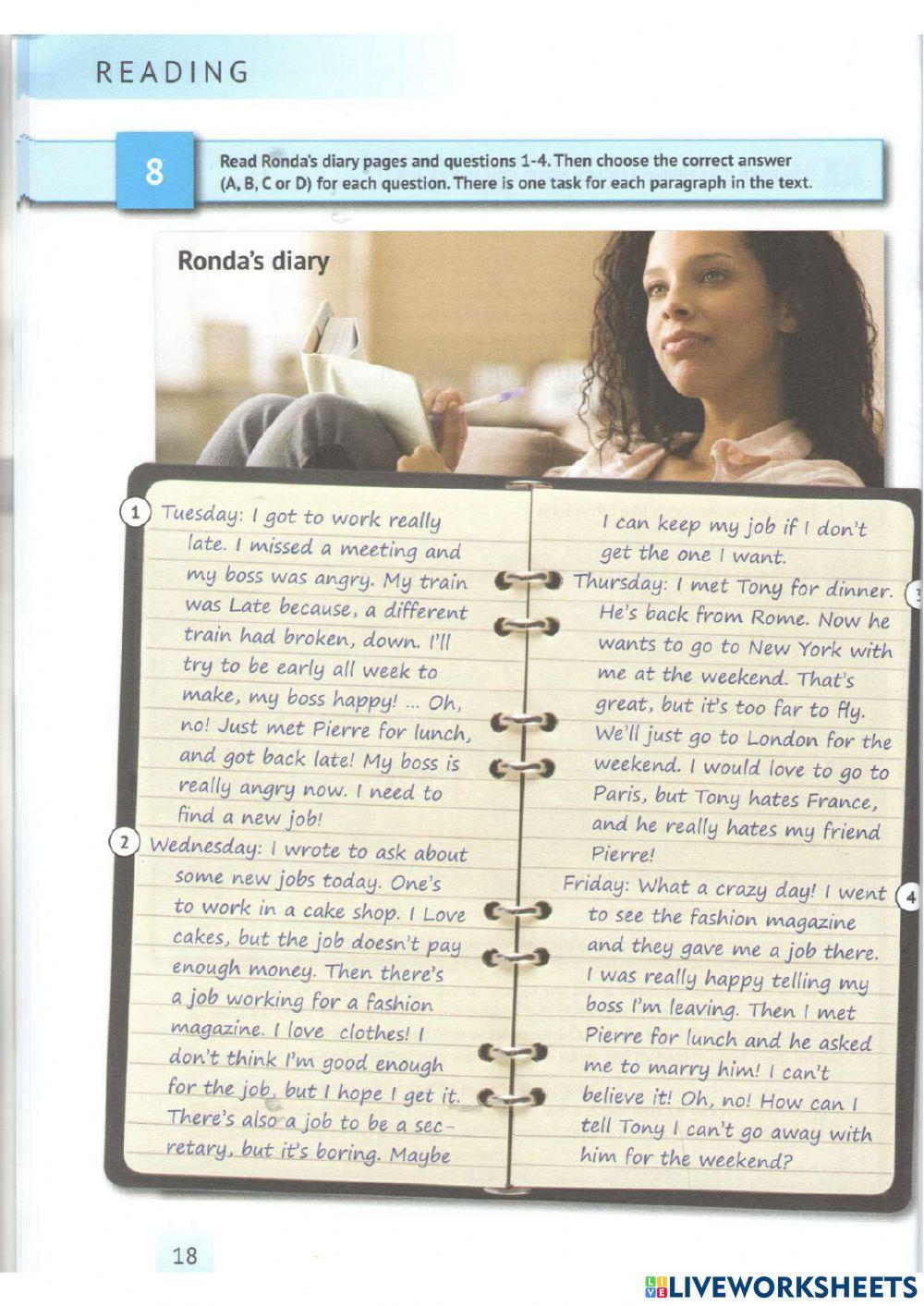 English Test Training A2 - Reading 5-8